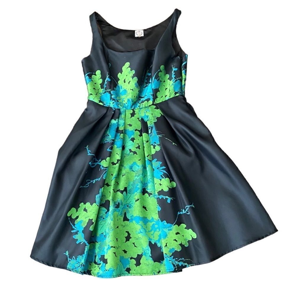 Eva Franco Dress Green Grapes Anthropologie Cocktail Dress 4